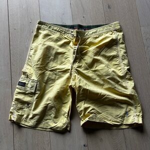 Ralph Lauren butter Yellow and Green Plaid Shorts